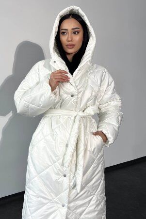 Jadone Fashion: Зимове пальто Вінтер білий - фото 4