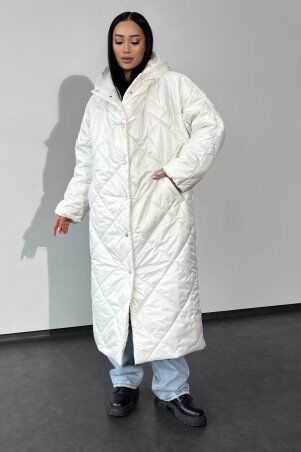 Jadone Fashion: Зимове пальто Вінтер білий - фото 5