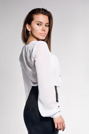 Jadone Fashion: Блуза Роуз білий - фото 5