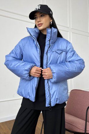 Jadone Fashion: Демісезонна куртка Сія блакитний - фото 4