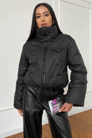 Jadone Fashion: Демісезонна куртка Сія чорний - фото 1