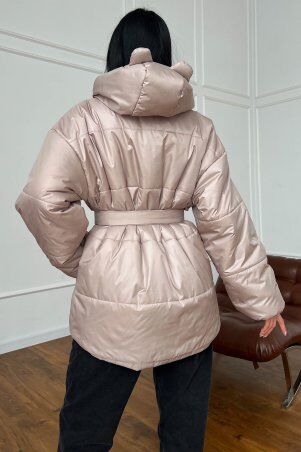 Jadone Fashion: Подовжений жилет Умка бежевий - фото 2