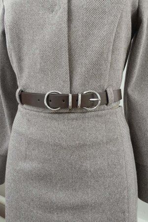 Jadone Fashion: Ремінь N коричневий - фото 1