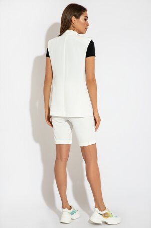 Itelle: Літній червоний костюм з довгим жилетом і шортами-бермудами Анет 3089 3069 - фото 2