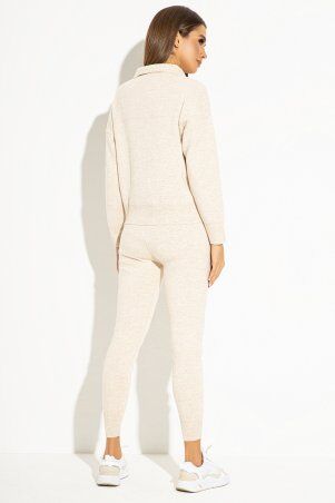 Itelle: Жіночий светр-поло світло-бежевого кольору Зоя V8617 - фото 2