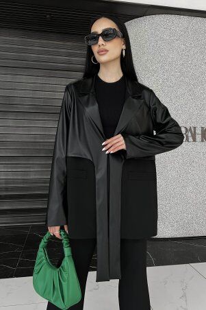 Jadone Fashion: Піджак на підкладці Глобал чорний - фото 1