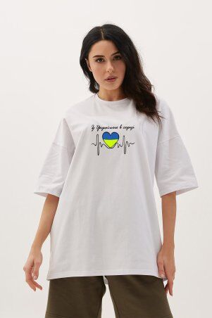 Garne: Оверсайз футболка З Україною в серці 9000687 - фото 1