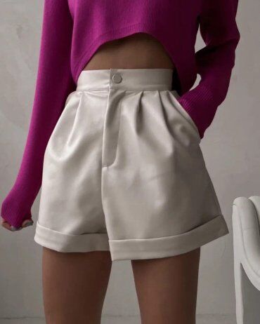 SK HOUSE: Кожані шорти 2220 - фото 1