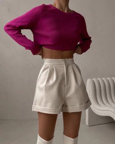 SK HOUSE: Кожані шорти 2220 - фото 2