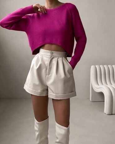 SK HOUSE: Кожані шорти 2220 - фото 3