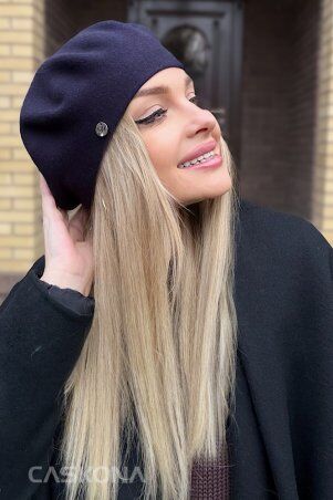 Caskona: SUNFLOWER БЕРЕТ чернильный SG 12809 - фото 2