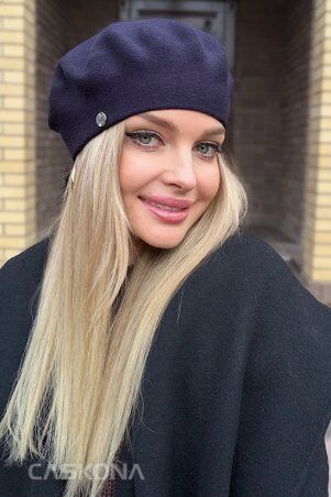 Caskona: SUNFLOWER БЕРЕТ чернильный SG 12809 - фото 3