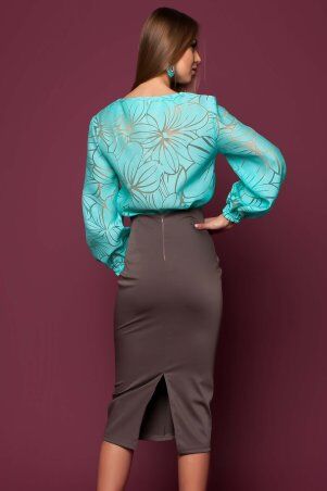 Jadone Fashion: Блуза Юлин бірюзовий - фото 6
