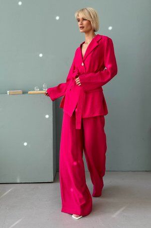 Jadone Fashion: Костюм з брюками Гіант малиновий - фото 1