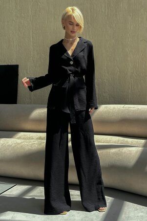 Jadone Fashion: Костюм з брюками Гіант чорний - фото 1