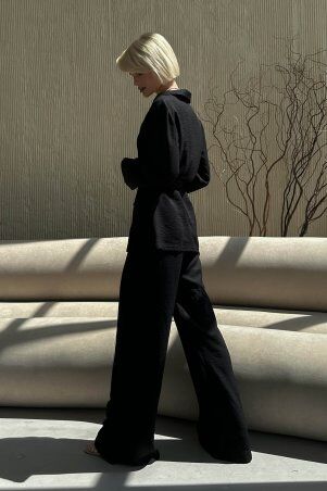 Jadone Fashion: Костюм з брюками Гіант чорний - фото 3