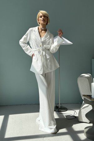 Jadone Fashion: Костюм з брюками Гіант білий - фото 1