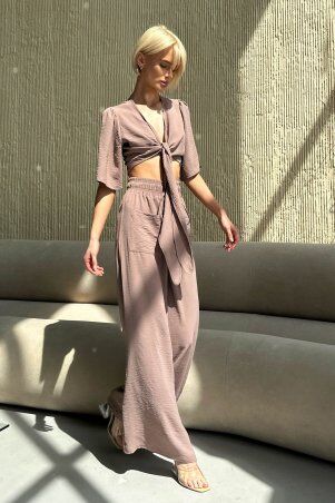 Jadone Fashion: Костюм з брюками Сіат мокко - фото 6