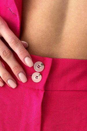 Jadone Fashion: Брюки-кюлоти Бейд малиновий - фото 3