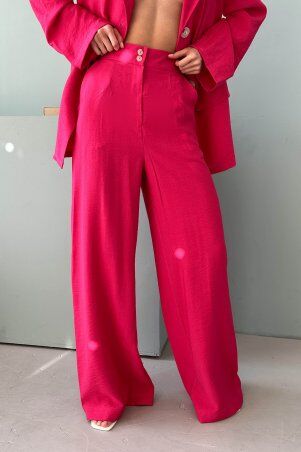 Jadone Fashion: Брюки-кюлоти Бейд малиновий - фото 4