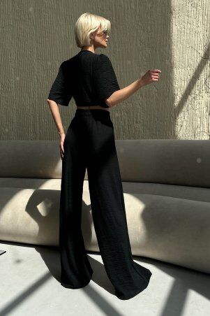 Jadone Fashion: Костюм з брюками Сіат чорний - фото 2