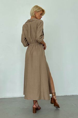 Jadone Fashion: Сукня Джансі бежевий - фото 2