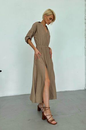 Jadone Fashion: Сукня Джансі бежевий - фото 5