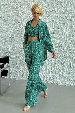 Jadone Fashion: Костюм-трійка Шторм зелений - фото 5