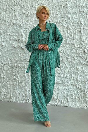 Jadone Fashion: Костюм-трійка Шторм зелений - фото 6