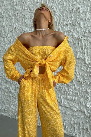 Jadone Fashion: Костюм-трійка Шторм жовтий - фото 3