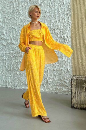 Jadone Fashion: Костюм-трійка Шторм жовтий - фото 7