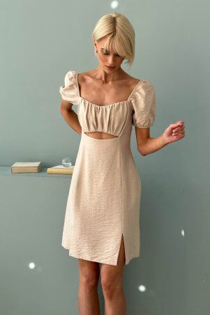 Jadone Fashion: Сукня Альфа бежевий - фото 6