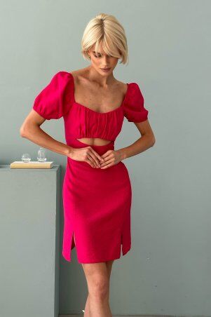 Jadone Fashion: Сукня Альфа малиновий - фото 5