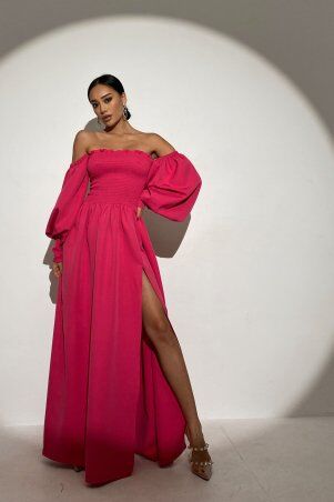 Jadone Fashion: Сукня Ділара малиновий - фото 1