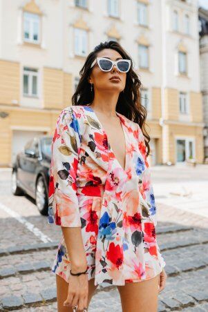 Jadone Fashion: Ромпер Геміле малиновий - фото 2