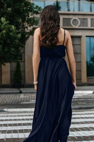 Jadone Fashion: Сукня Бьонсі темно-синій - фото 1