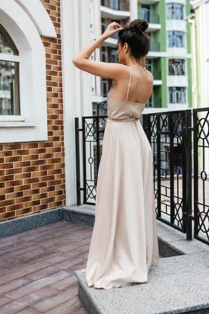 Jadone Fashion: Сукня Бьонсі бежевий - фото 3