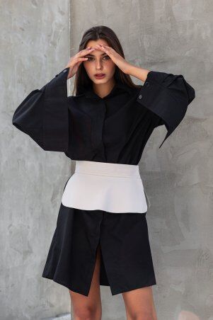 Jadone Fashion: Сукня-сорочка Сансет без портупеї білий - фото 3