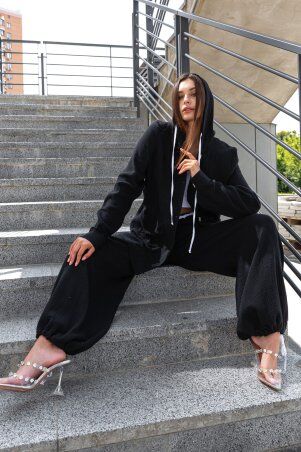Jadone Fashion: Костюм з брюками Фортуна чорний - фото 8