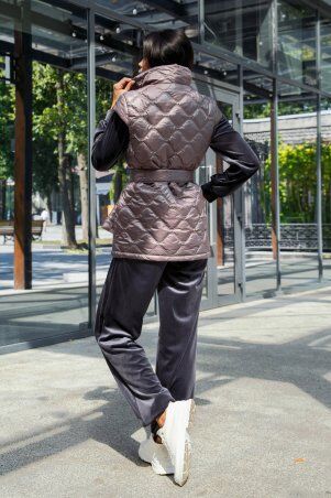 Jadone Fashion: Подовжений жилет Міда чорника - фото 5