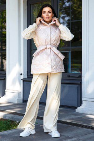 Jadone Fashion: Подовжений жилет Міда бежевий - фото 3