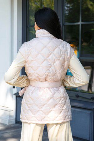 Jadone Fashion: Подовжений жилет Міда бежевий - фото 9