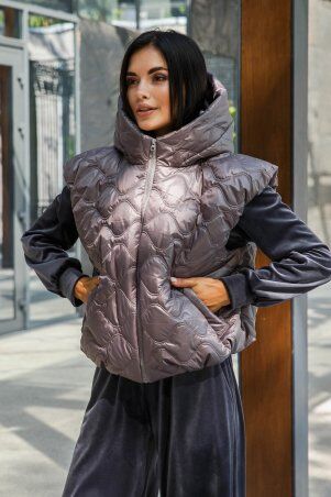 Jadone Fashion: Жилет Ліфа чорника - фото 3