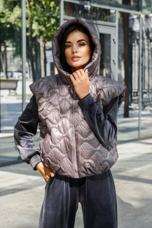 Jadone Fashion: Жилет Ліфа чорника - фото 4