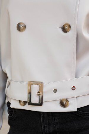 Jadone Fashion: Куртка Фол білий - фото 4