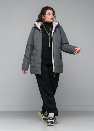 Miledi: Куртка В 72 серый 102175 - фото 1