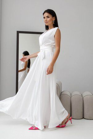 Jadone Fashion: Платье Фурор білий - фото 4