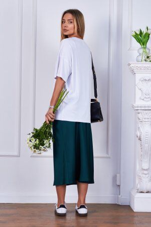 Itelle: Шовкова спідниця зелена 6207 - фото 2