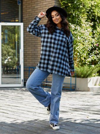 PEONY: Рубашка Небраска В Клетку С Длинным Рукавом 0109235 - фото 1