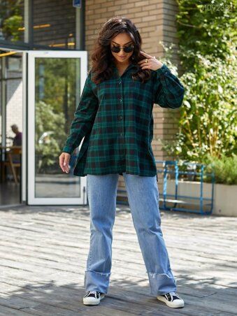 PEONY: Тепла Сорочка Колорадо В Зелену Клітину 0109233 - фото 1